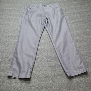 Eddie Bauer Pants Mens 35x30 Gray Stretch Casual Straight Zip Pocket Travel